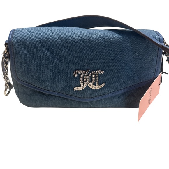 Juicy Couture Handbags - Juicy Couture Blue Quilted Shoulder Bag